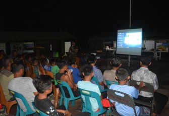 Dansatgas Gelar NOBAR di Posko TMMD ke 105 Desa Cinta Makmur