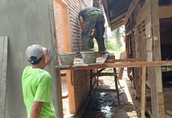 Pra TMMD Ke-105 Senyum Bahagia Ibu Sarinem