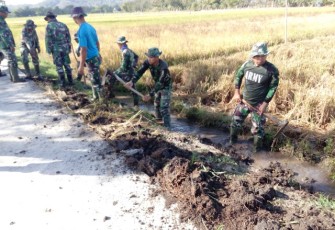 Betonisasi Jalan TMMD Kodim Klaten Sudah Jadi