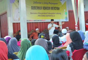 Gubernur Rohidin Disambut Hangat Warga saat kunker ke Kabupaten Lebong