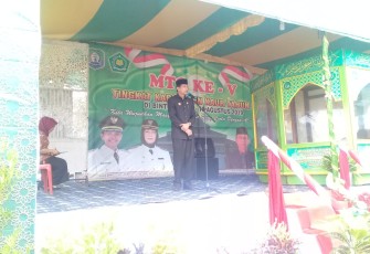 Bupati Kaur saat memberikan sambutan