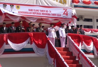 HUT Ke-74 RI Kabupaten Labusel Dihadiri Dandim 0209/LB