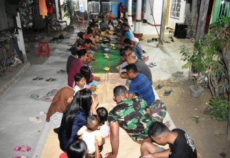 Jelang Penutupan Satgas TMMD Tegak Gelar Malam Perpisahan 