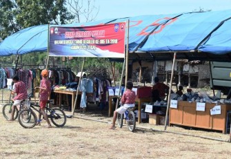 Stand Pasar Murah Sekali Lagi Hadir di Akhir Pembangunan TNI Tegal