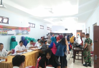 Dandim Klaten Gandeng Dinas Catatan Sipil KabKlaten Untuk Layani Warga Desa Jimbung