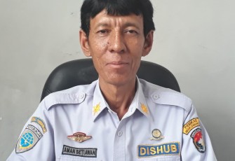 Kabid Perhubungan Aman Setiawan 