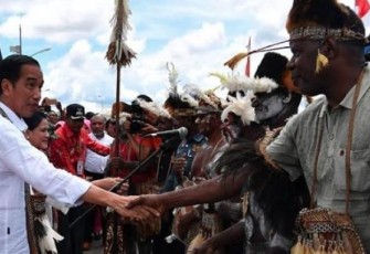 Presiden Jokowi saat bersama Tokoh Agama dan Masyarakat Papua