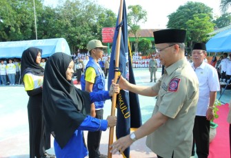 Gubernur Bengkulu Rohidin Mersyah Kukuhkan 500 Sahabat Tagana