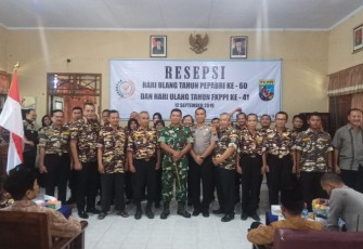 Dandim 0736 Batang Resmikan Pengurus Rayon FKPPI Pada HUT PEPABRI Ke 60 Dan HUT FKPPI ke 41