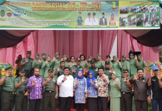 Pencanangan Baksos TNI KB-Kesehatan di Labura