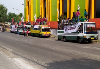Dandim 0506 Tangerang Pantau Keberangkatan Massa IMM di Ciputat