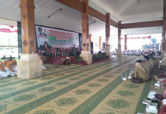 Suasana Tasyakuran Jamaah Haji Tahun 2019 Dan Pengukuhan IPHI Kabupaten Blitar Masa Bakti 2019 2024