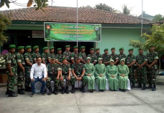 Komandan Kodim Dandim 0723/Klaten Letkol Kav Minarso S sos Laksanak Kunjungan Kerja  Ke Koramil 12 Manisrenggo