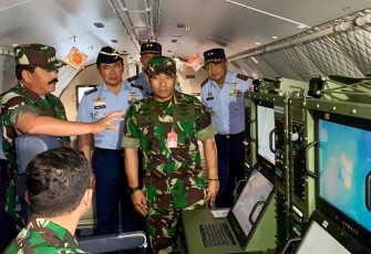 Panglima TNI Tinjau Penyiapan Alutsista Untuk Pemadaman Karhutla Diwilayah Kalimantan Tengah