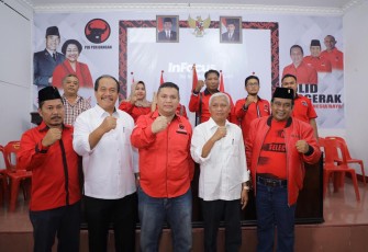 Surya dan Taufik Resmi Mendaftar Balon Bupati/Wakil Bupati di PDI-P Asahan