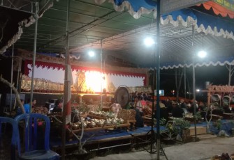 Bersih Dukuh Mondo Langu Dimeriahkan Dengan Wayang Kulit