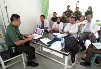 Poskesdim 0209/LB Terima Kunjungan dari Ditkesad