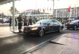 Dandenpom Jaya/1 Pomdam Jaya Sambut Tamu Negara di Bandara Soekarno Hatta