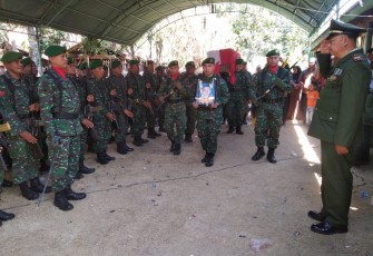 Pemakaman alm Sarwi veteran pejuang 