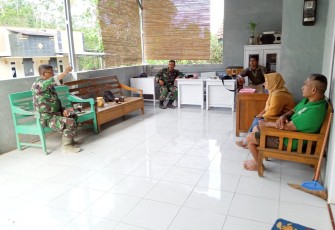 Satgas TMMD bersama Kadus Kaligintung Rapat Evaluasi Kegiatan Sasaran RTLH