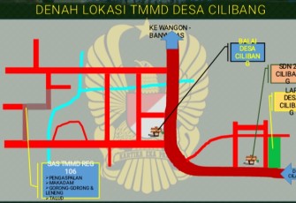 Denah Pembangunan Jalan TMMD Reguler Cilacap