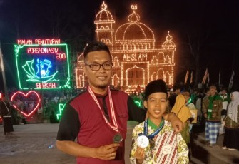 Rijal Bahri Duta Labuhanbatu Raih Juara Harapan 3 Lomba Pidato Bahasa Arab Tingkat Nasional