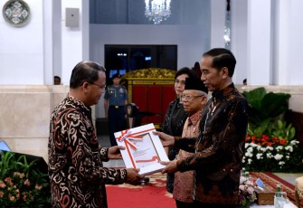 Gubernur Bengkulu Rohidin Mersyah Terima DIPA Tahun 2020 Dari Presiden RI Joko Widodo
