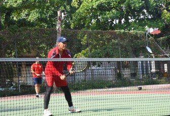 Pertandingan Tenis Lapangan Bupati Batang vs Kapolres Pekalongan Kota