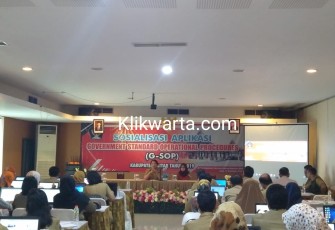 Suasana Kegiatan Sosialisasi G SOP Pemerintah Kabupaten Blitar 