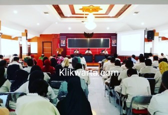 Suasana Pertemuan Pengarahan Sekda Pemkot Blitar Kepada OPD Dalam Rangka Sinkronisasi Aset Daerah