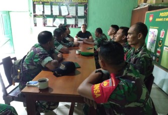 Kapten Inf R Basuki Mengevaluasi Kegiatan Anggota