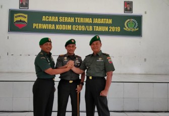 Serah Terima Jabatan Perwira Kodim 0209/LB Tahun 2019