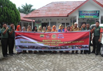Aksi Bakti Sosial Dalam Rangka Hari Juang TNI AD Terus Digelar Kodim 0209/LB