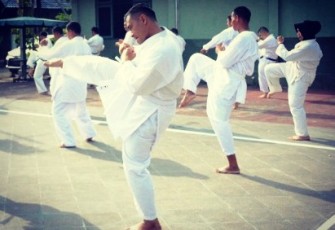 Beladiri Aliran Goju Ryu Mulai Diterapkan Bagi Anggota TNI Kodim 0713/Brebes