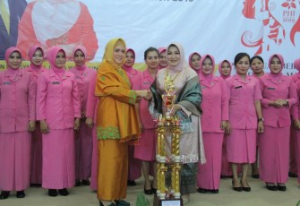  Ketua TP PKK Provinsi Bengkulu Derta Wahyulin Rohidin Hadir Dalam Peringatan Hari Ibu ke 91 Tahun 2019