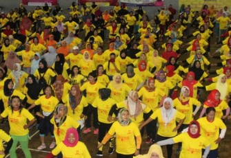 Lomba Senam Kebugaran Meriahkan HUT Persatuan Instruktur Senam Kota Tegal