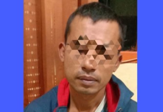 Tersangka saat ditangkap