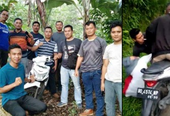 Pasca penemuan motor korban di kebun warga