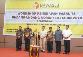 Bawaslu RI Gelar Workshop Penerapan Pasal 71 UU Nomor 10 Tahun 2016