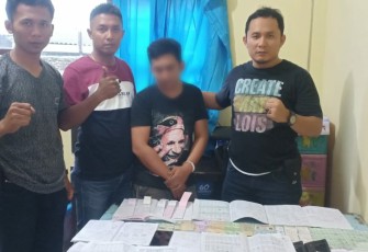 Tersangka saat diamankan