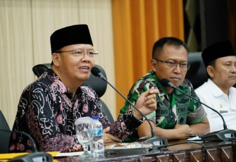 Gubernur Bengkulu Rohidin Mersyah Pimpin Rapat Koordinasi Kedatangan Presiden RI ke Bengkulu di Ruang Pola Pemda Provinsi Bengkulu