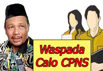 Kepala BKPSDM Aceh Singkil Ali Hasmi saat ditemui wartawan dilokasi pelaksanaan ujian tes CPNS setempat.