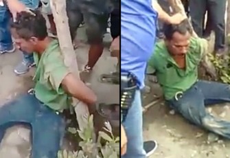 Pelaku perampokan saat sempat menjadi bulan-bulanan Warga