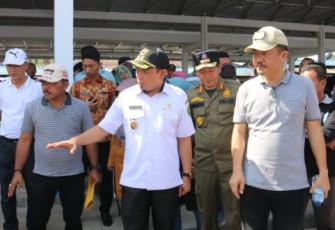 Wakil Wali Kota Bengkulu Dedy Wahyudi Saat Memantau Pasar Panorama 