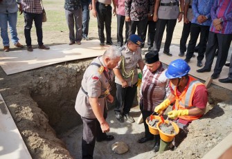 Polda Aceh Peletakan Batu Pertama Mapolres Pildie Jaya