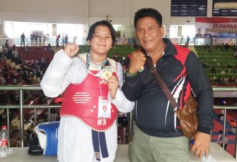 Putra-Putri dari Babinsa Palmerah Sabet Emas Kejuaraan Taekwondo Danlanud Halim Perdanakusuma