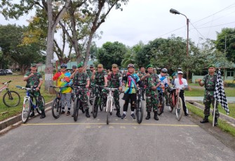 Kodim 0209/LB Laksanakan Gowes Bareng Personel dan ISSI Labuhanbatu