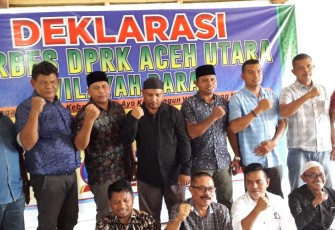 Forbes Anggota DPRK Aceh Utara Wilayah Barat Deklarasi di Gunung Salak