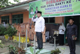 Kemenag Kab Asahan Gelar Upacara HAB Kementerian Agama RI ke-74