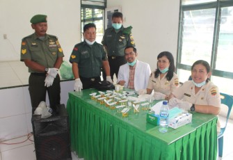Seluruh Anggota Kodim 0209/LB Dites Urine